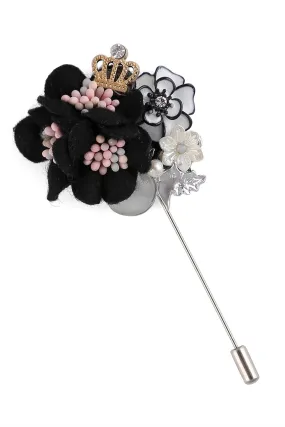 All In One Decorative Flower Lapel Pin