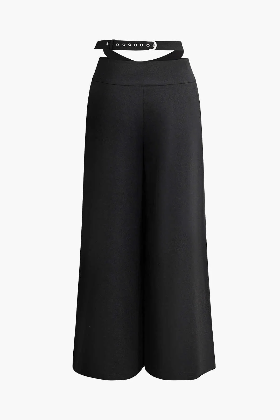 Buckle Wide Leg Pants