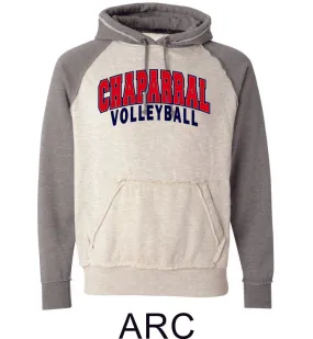 Chap Volleyball Vintage Heathered Hoodie- 3 Designs