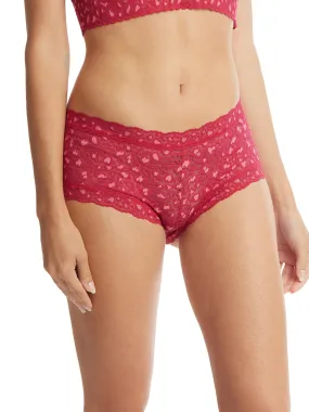 Cross Dyed Leopard Boyshort Berry Sangria Sale