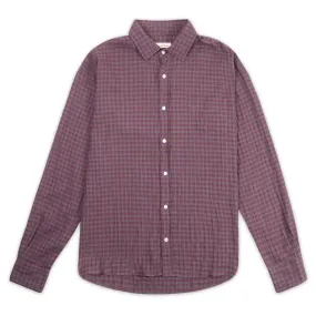 Gingham Shirt - Burgundy