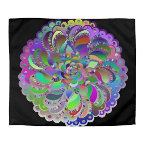 Handmade Mandala Art Microfiber Duvet Cover - Colorful Design