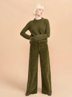 Isadora High-Rise Wide-Leg Corduroy Pant