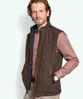 Johnston & Murphy Reversible Vest - Brown Navy