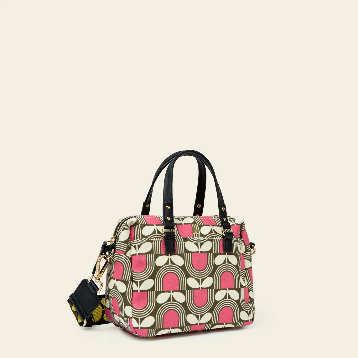 Mini Flynn Crossbody - Striped Tulip Fuchsia