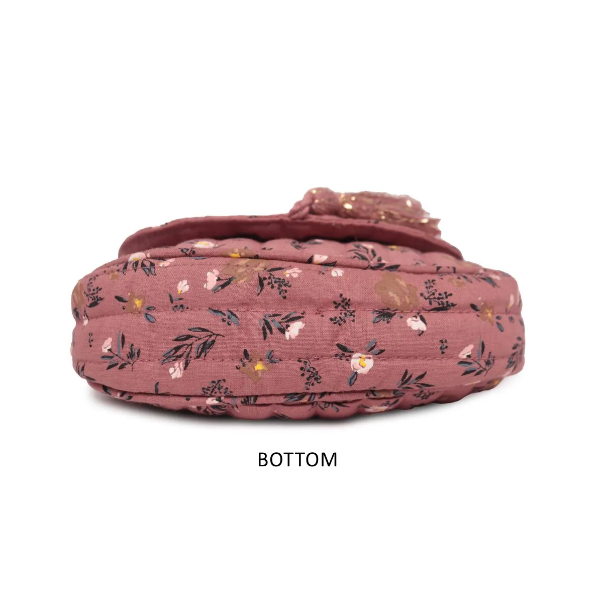 Old Rose Color  Sling Bag  With Cotton Strap