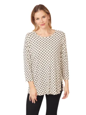 Tianello Honeycomb Knit Jersey "Martha" Blouse-(Oversized Fit)-size XS,S